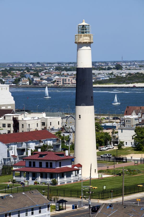 Farol De Absecon Em Atlantic City, Newjersey Foto de Stock Imagem de