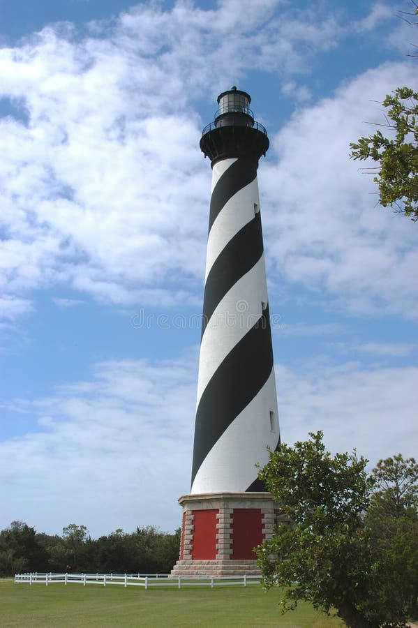 Farol de Hatteras do cabo foto de stock Farol de Hatteras do cabo foto de stock