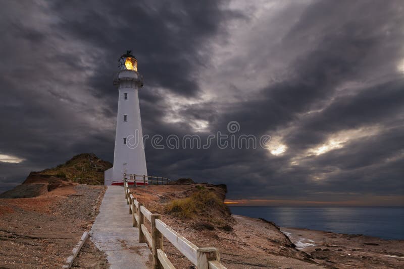 Farol do ponto do castelo foto de stock royalty free Farol do ponto do castelo foto de stock royalty free