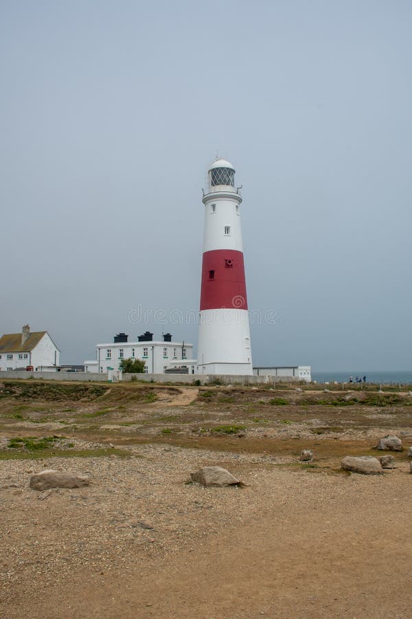 Farol Em Portland Bill Dorset Foto de Stock - Imagem de exterior ...