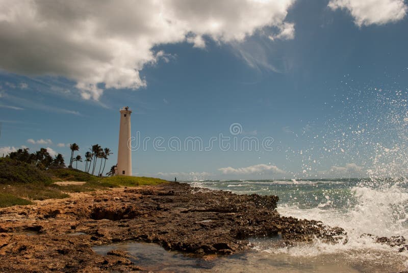 Farol litoral fotos de stock royalty free
