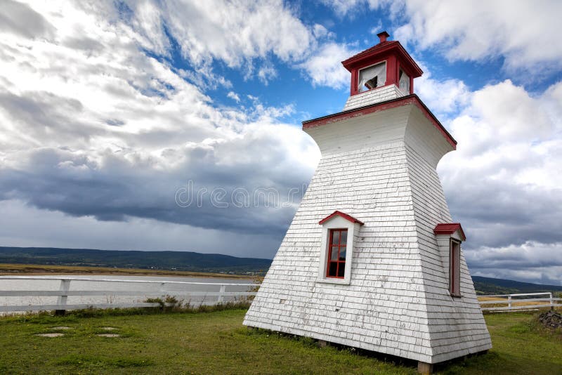 Farol Novo Brunswick de Anderson Hollow imagem de stock Farol Novo Brunswick de Anderson Hollow imagem de stock