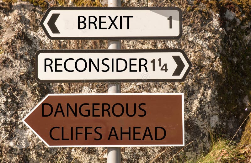 Faror av BREXIT royaltyfri bild Faror av BREXIT royaltyfri bild