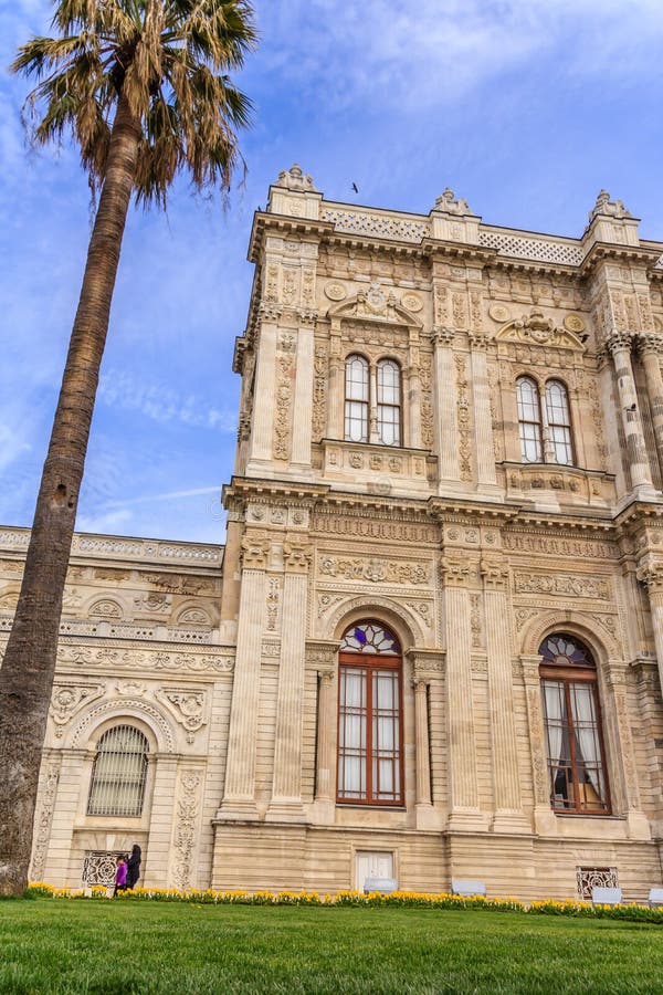 Fasada Dolmabahce pałac zdjęcia royalty free Fasada Dolmabahce pałac zdjęcia royalty free