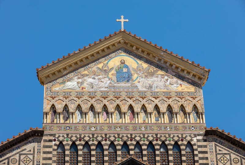 Fasada katedra St Andrew w Amalfi obrazy stock Fasada katedra St Andrew w Amalfi obrazy stock