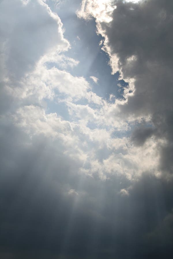 Beams of sunlight bursting through the clouds. Beams of sunlight bursting through the clouds.