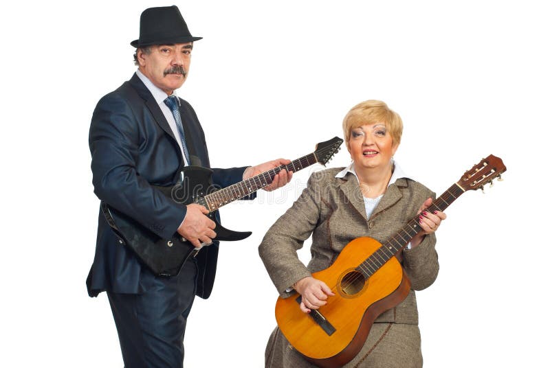 Band di musicisti maturi fotografia stock