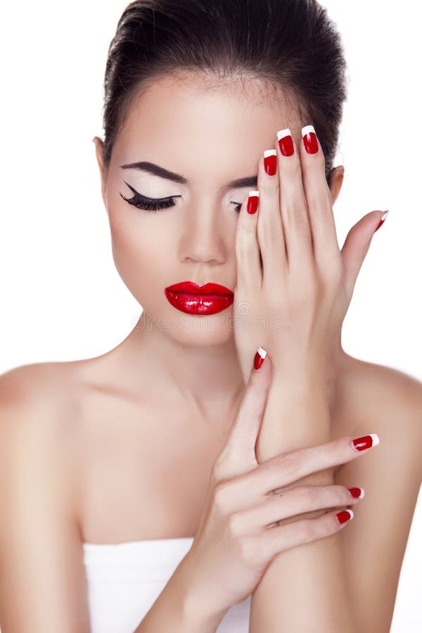 31,109 Beauty Make Up Red Lips Stock Photos - Free & Royalty-Free Stock ...