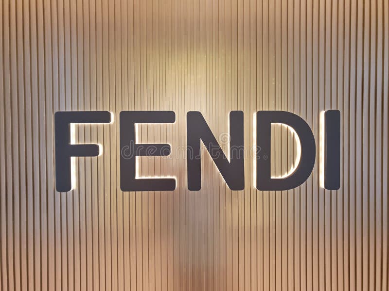 Fashion brand logo Fendi editorial stock photo. Image of goods - 267257153