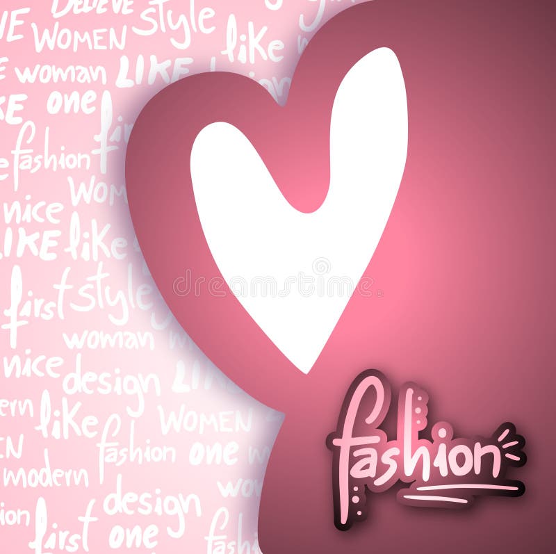 Fashion card stock illustration