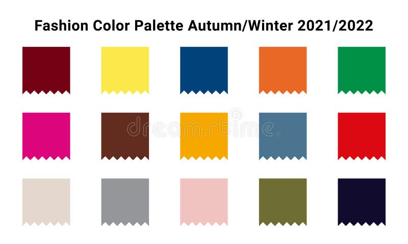 Fashion Color Trend Autumn Winter 2020-2021. Palette Fashion Colors ...