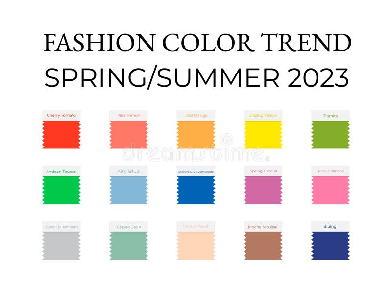 Fashion Color Trend Autumn Winter 2021 - 2022. Brush strokes of paint color  with names swatches. Trendy colors palette guide. Easy to edit vector temp  Stock Vector Image & Art - Alamy