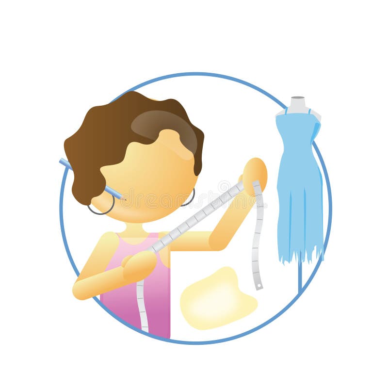 Fashion designer stock illustration