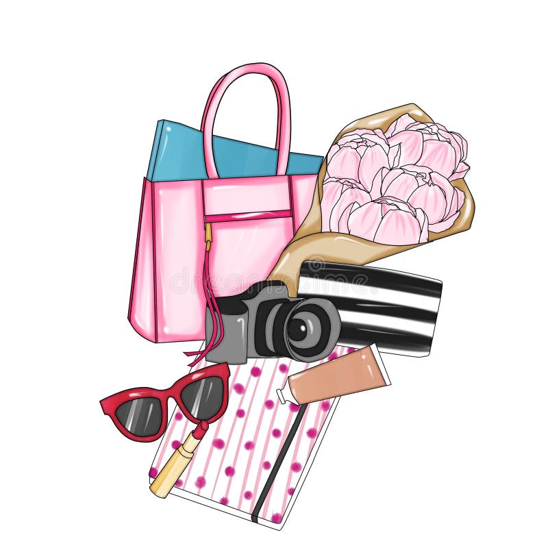 designer handbag clipart