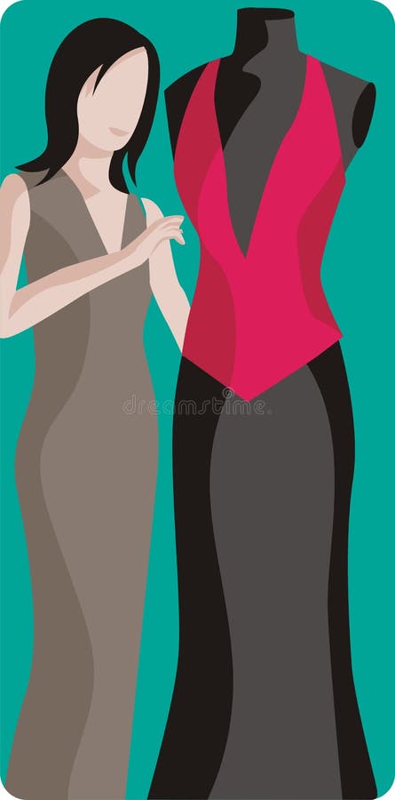 Fashion Designer Illustration stock illustration