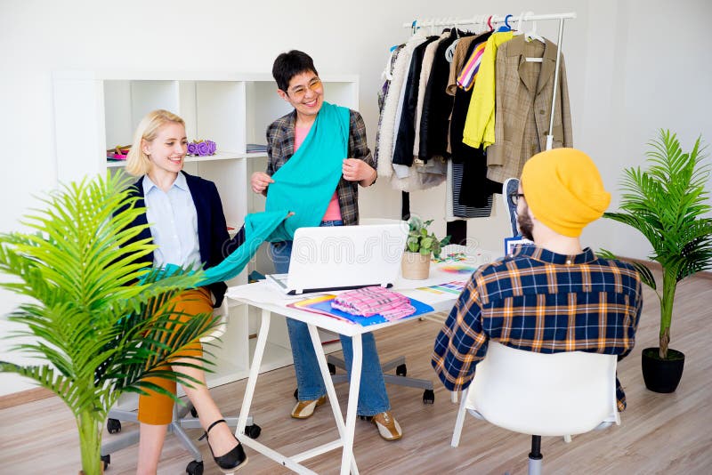 Fashion designers working royalty free stock images Fashion designers working royalty free stock images