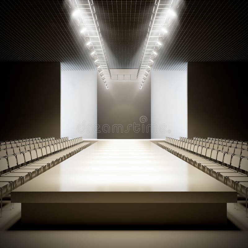 Fashion Empty Runway. Royalty Free Stock Images - Image: 28444509