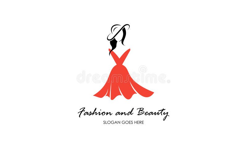 Fashion, Female, Dress And Beauty Logo Vector Stock Vector ...