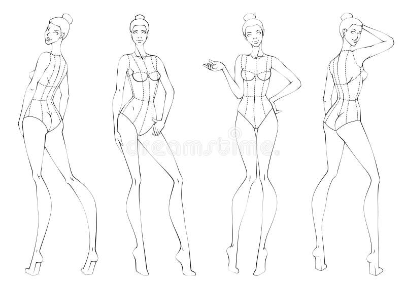 Hand-drawn Fashion Croquis Pack updated, Female Fashion Figure Template,  Body Pose for Fashion Illustration, Fashion Sketch, Fashion Draw - Etsy