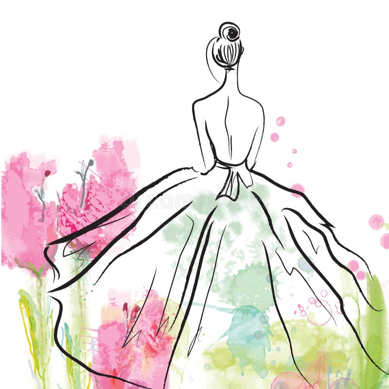 Beautiful Dress Stock Illustrations – 179,540 Beautiful Dress Stock  Illustrations, Vectors & Clipart - Dreamstime