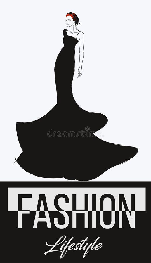 Fashion Girl. Luxury Lifestyle Stock Illustration - Illustration of ...