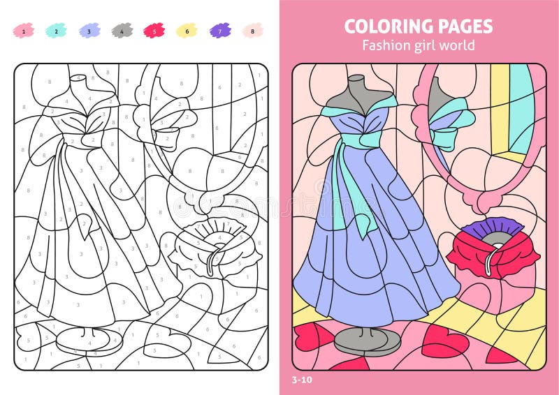 Fashion Coloring Book For GirlsFashion Coloring Printable Pages For Girls,  Kids