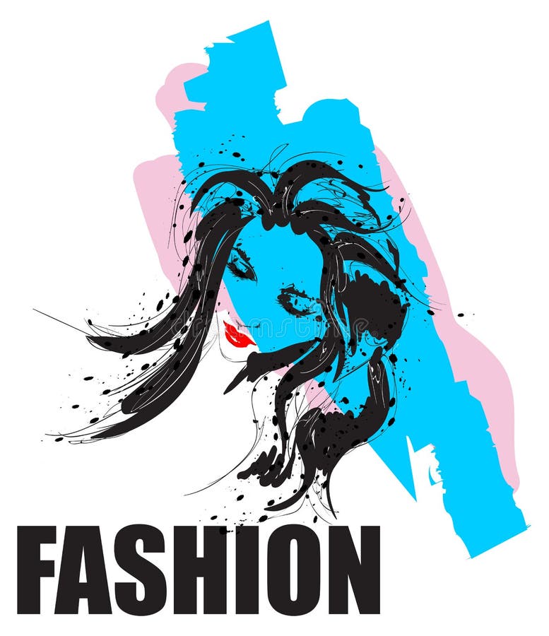 Fashion Girls Face. Woman Face Stock Vector - Illustration of elegant ...