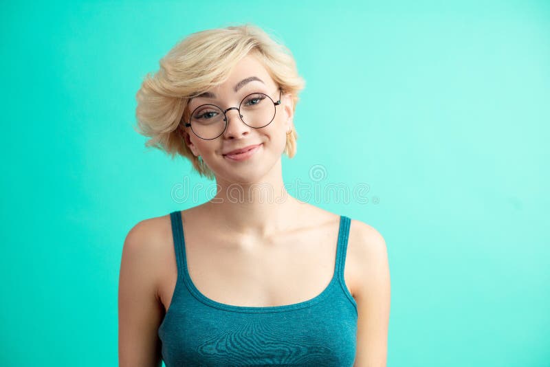 Blonde woman with chest tattoo and short hair - wide 2