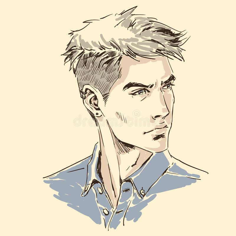 Sketching of a handsome guy! | Drawing people, Handsome men, Portrait  illustration