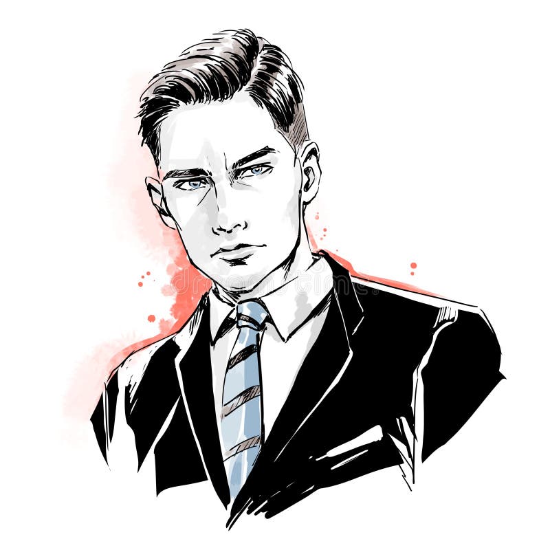 Featured image of post Drawing Handsome Anime Man In Suit Suit person drawing guys handsome guy vector suit illustration