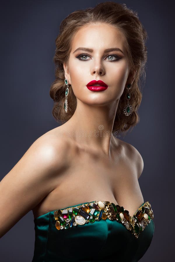 Fashion Model Beauty Makeup, Glamour Woman Portrait, Jewelry and Makeup. Fashion Model Beauty Makeup, Glamour Woman Portrait, Beautiful Jewelry Hairstyle and stock image Fashion Model Beauty Makeup, Glamour Woman Portrait, Jewelry and Makeup. Fashion Model Beauty Makeup, Glamour Woman Portrait, Beautiful Jewelry Hairstyle and stock image