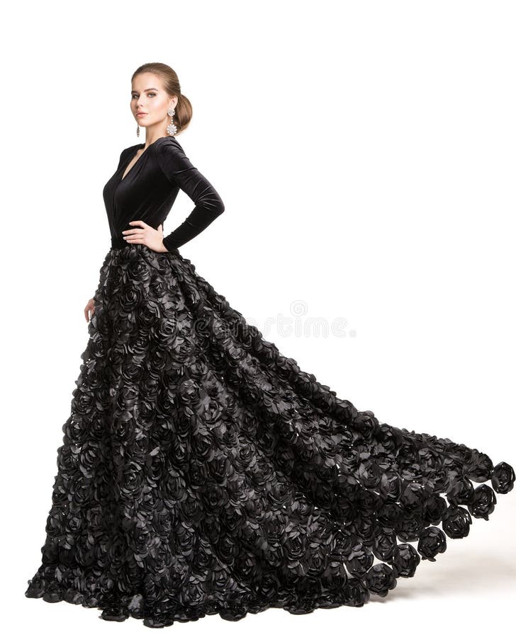 Eavan Girls Black Embellished Draped Saree Gown | eavan