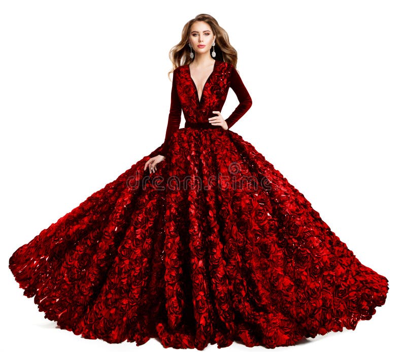 Fashionable one shoulder flower detail red fishtail/mermaid wedding/evening  dress with glitter tulle - various styles