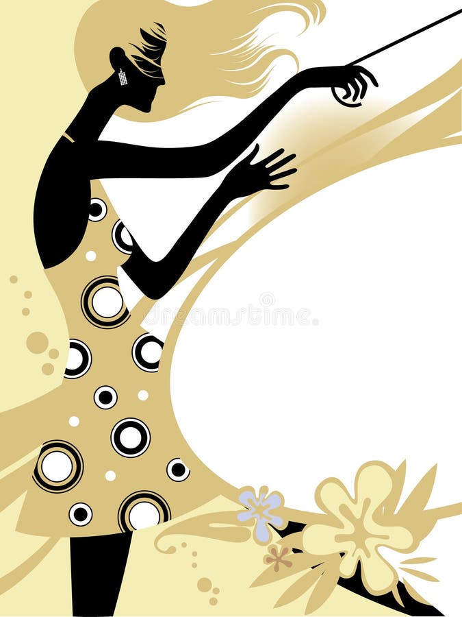 Fashion page stock vector. Illustration of design, gown - 17271142