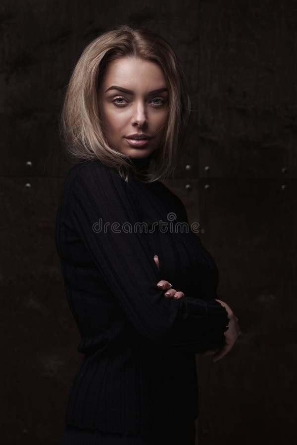 Young elegant blond woman royalty free stock image Young elegant blond woman royalty free stock image