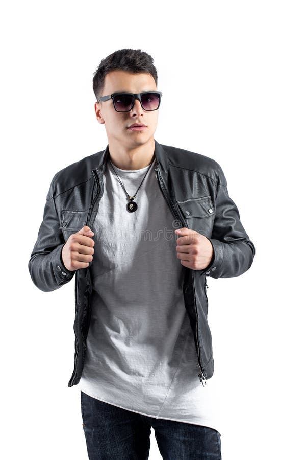 Fashion Portrait of Young Handsome Man. Cool Rap Dj, Electro House Music,  Deep House, Mens Fashion Style,black Style Stock Photo - Image of handsome,  hair: 214424322