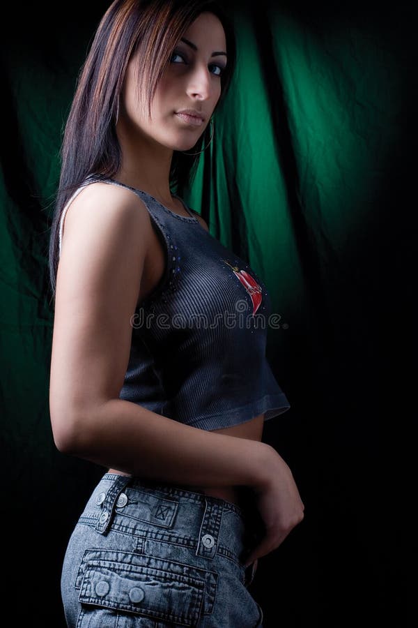 Fashion Rocker stock image. Image of babe, vamp, shoulder 2907215