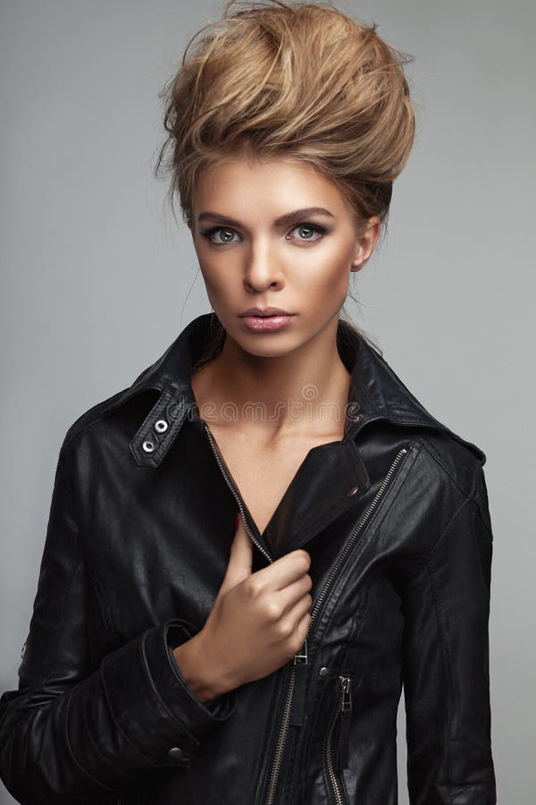 Fashion shoot of girl with beautiful hair style stock images Fashion shoot of girl with beautiful hair style stock images
