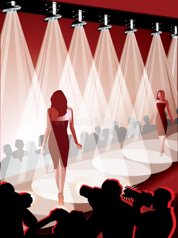 Runway before fashion show. Vector illustration. Stock Vector by ©silvae  316443376