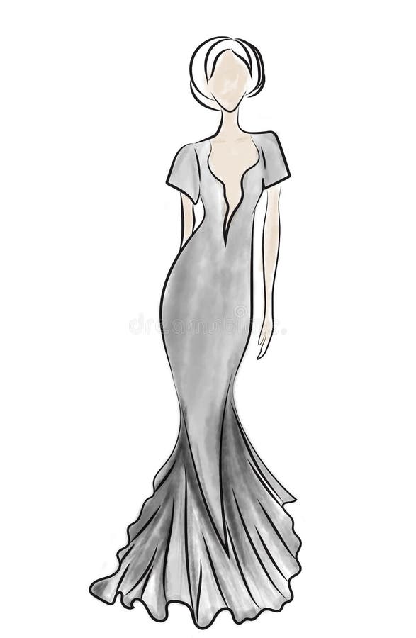 Gown Sketch - Etsy