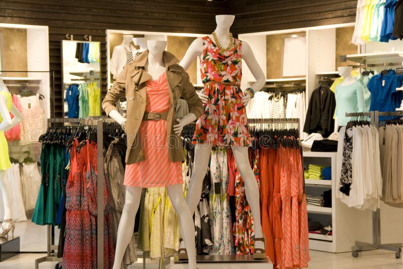 Woman fashion clothing store