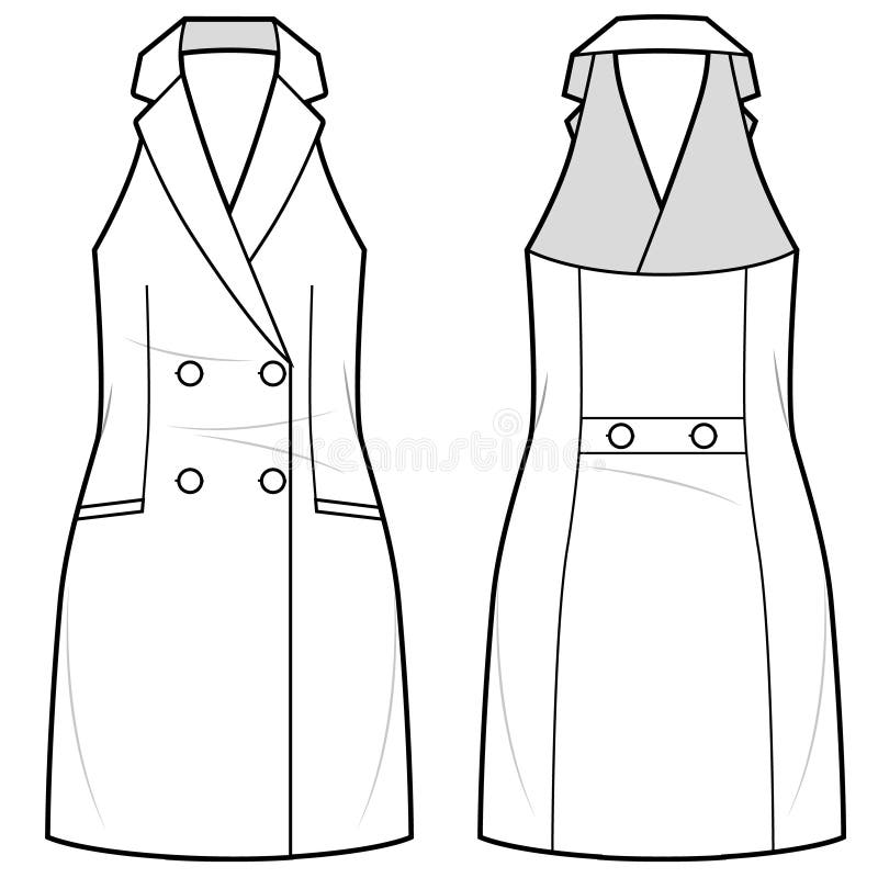 Vest Technical Drawing Stock Illustrations – 465 Vest Technical Drawing ...