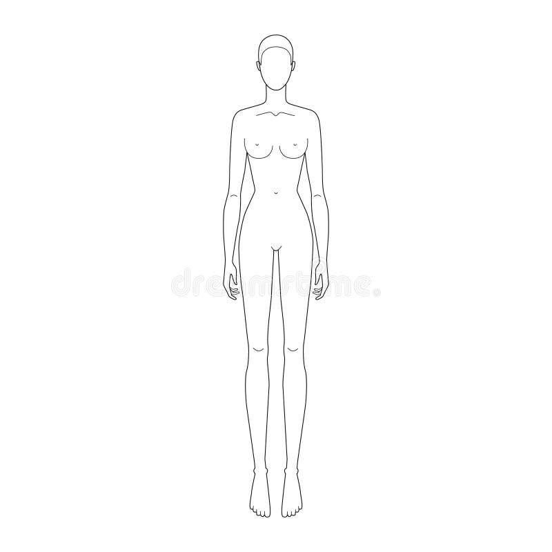 WellieSTR A4 Women Fashion Sketch Book Outline Template Women Wear Fashion  Illustration Templates Front Back Side Figure, 50 Sheets Paper : Amazon.ca:  Home