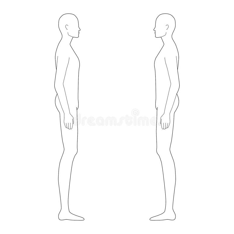 Fashion template standing men Royalty Free Vector Image