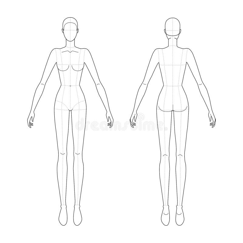 Template Female Body Outline Template Female Body Outline