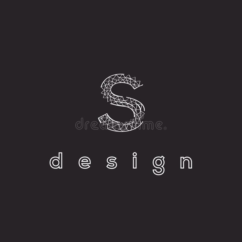 Fashion vector logo. S letter logo. Jewellery emblem stock illustration Fashion vector logo. S letter logo. Jewellery emblem stock illustration