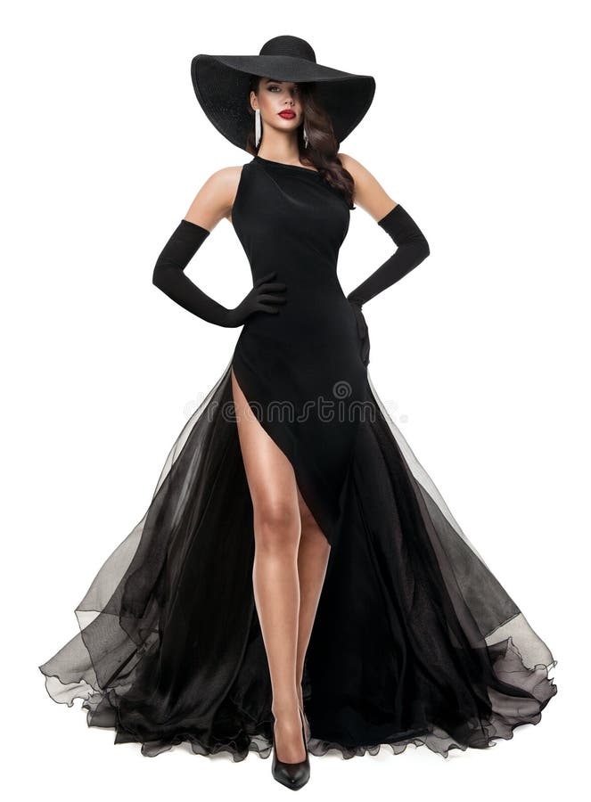 Sarah Black Long Sleeve Midi Slit Dress