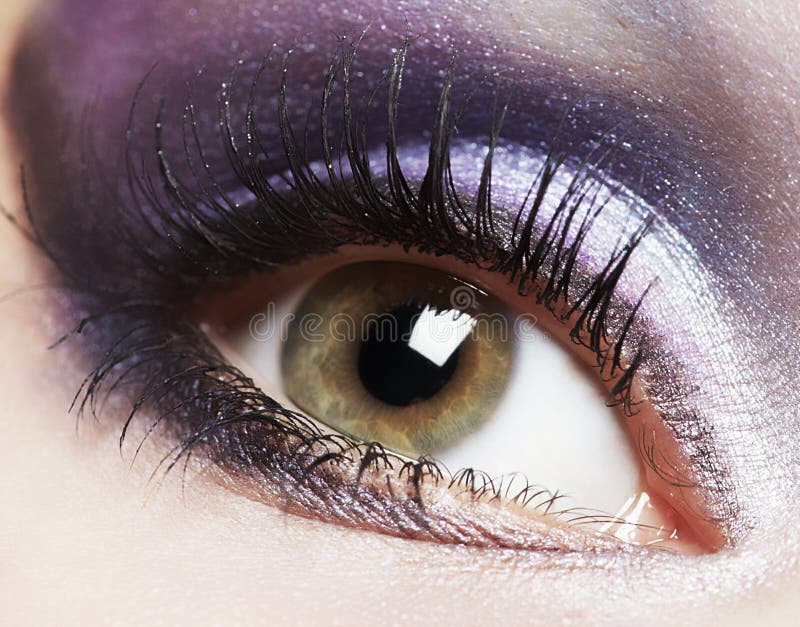Fashion woman eye makeup. stock image