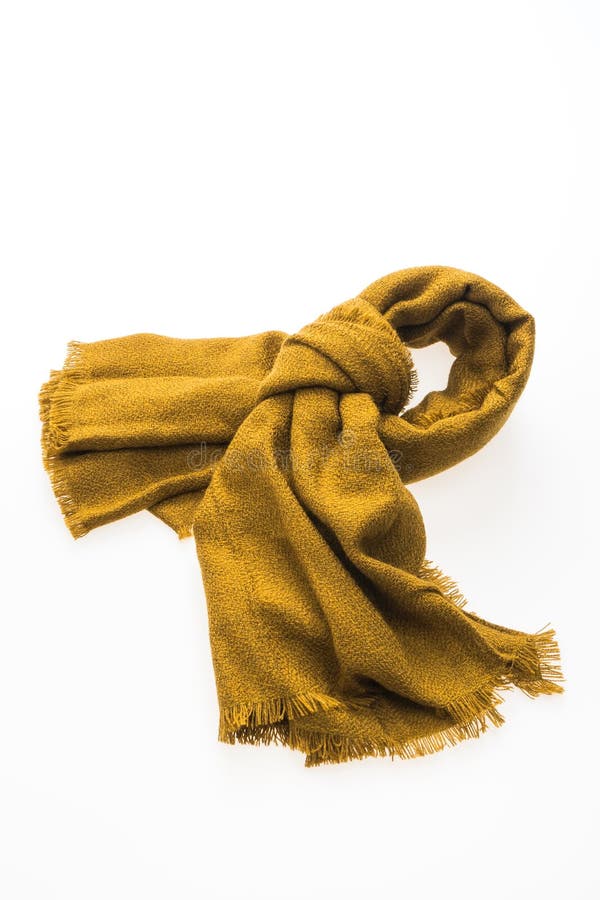 Fashion Yellow Scarf for Winter Season Stock Photo - Image of shawl ...
