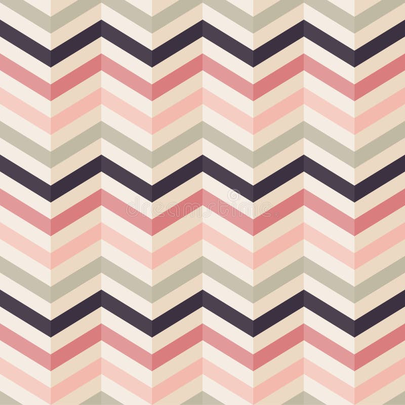 Fashion zigzag pattern in retro colors